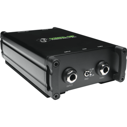 Mackie MDB-1P 1-Channel DI Box | 1-Channel Passive Direct Box | -15dB Pad Switch | Ground Lift | Instrument Thru