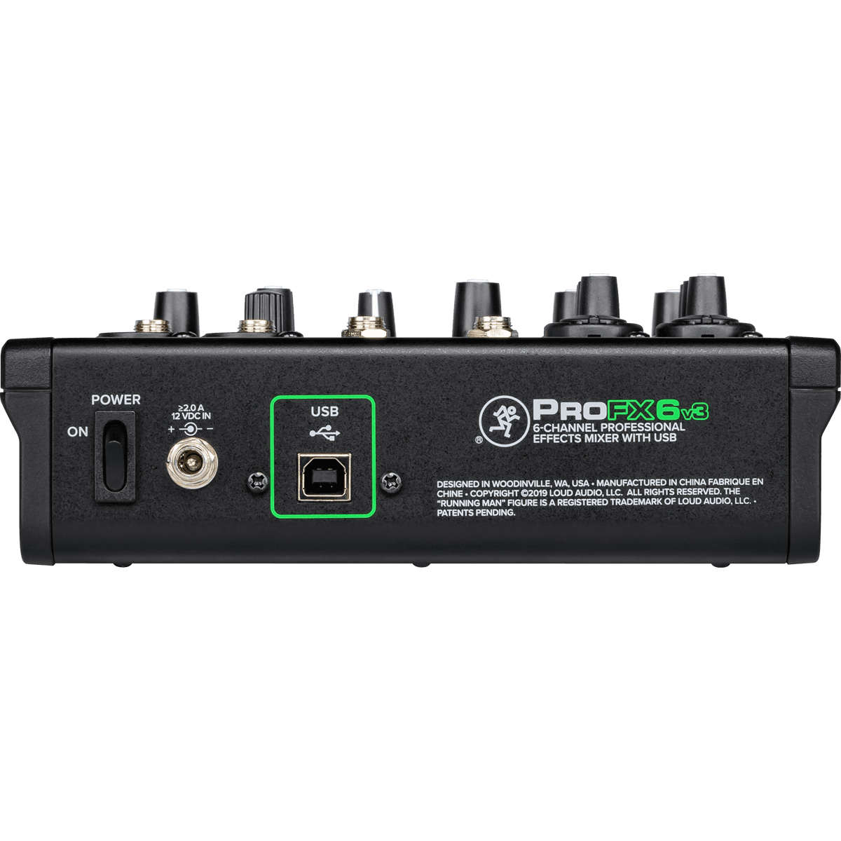 Mackie ProFX6v3 6-channel Mixer with USB and Effects | Built-In USB Interface | Includes Recording Software | Suitable for Studio and Stage