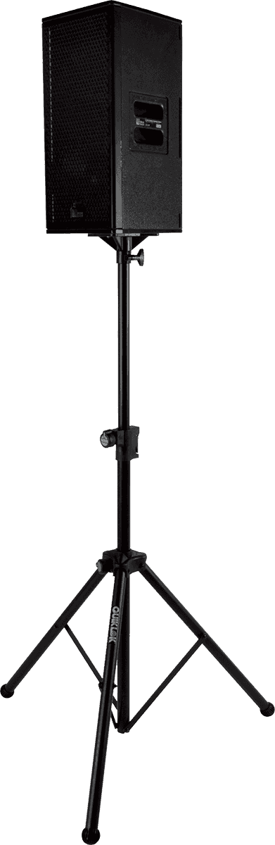 QuikLok SP-282BK Чифт Алуминиеви Стойки за Тонколони с Въздушно Омекотяване | Черен