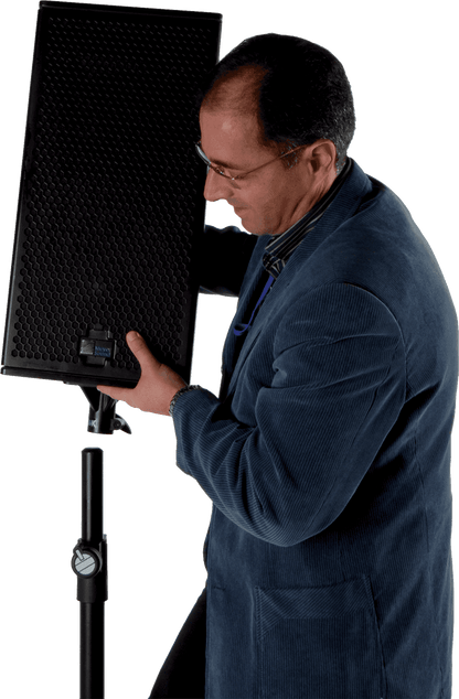 QuikLok SP-282BK Pair Aluminium Speaker Stands with Air-Cushion System | Black