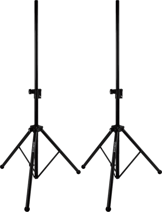 QuikLok SP-282BK Чифт Алуминиеви Стойки за Тонколони с Въздушно Омекотяване | Черен