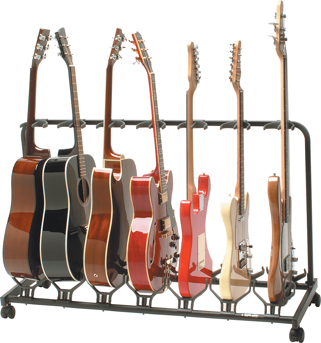 QUIKLOK GS471 | 471 stojak For 7 Guitars na kółkach rack case