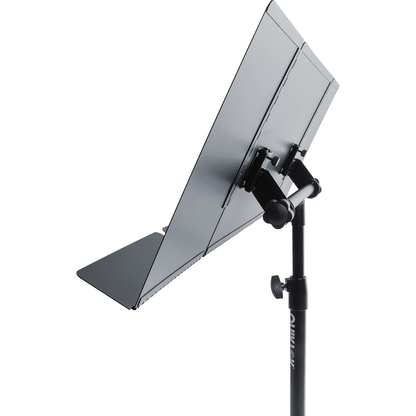Quik Lok MS/320 Foldable Sheet Music Stand | Heavy Duty Steel Construction | Foldable Music Holder 48cm - 98cm Wide | Black