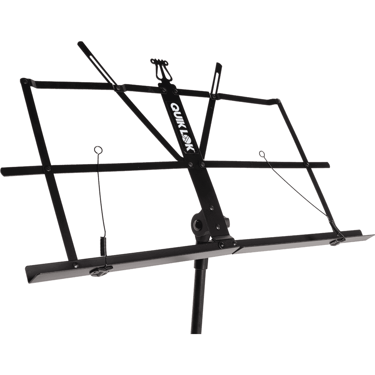 Quik Lok MS/334 Lightweight Music Stand | Black | Collapsible Design | Portable | Includes Nylon Carry Bag | TQM MS334WB
