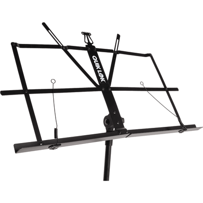 Quik Lok MS/334 Lightweight Music Stand | Black | Collapsible Design | Portable | Includes Nylon Carry Bag | TQM MS334WB