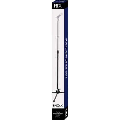 Straight Microphone Stand with Tripod (Black) by RTX | MDX