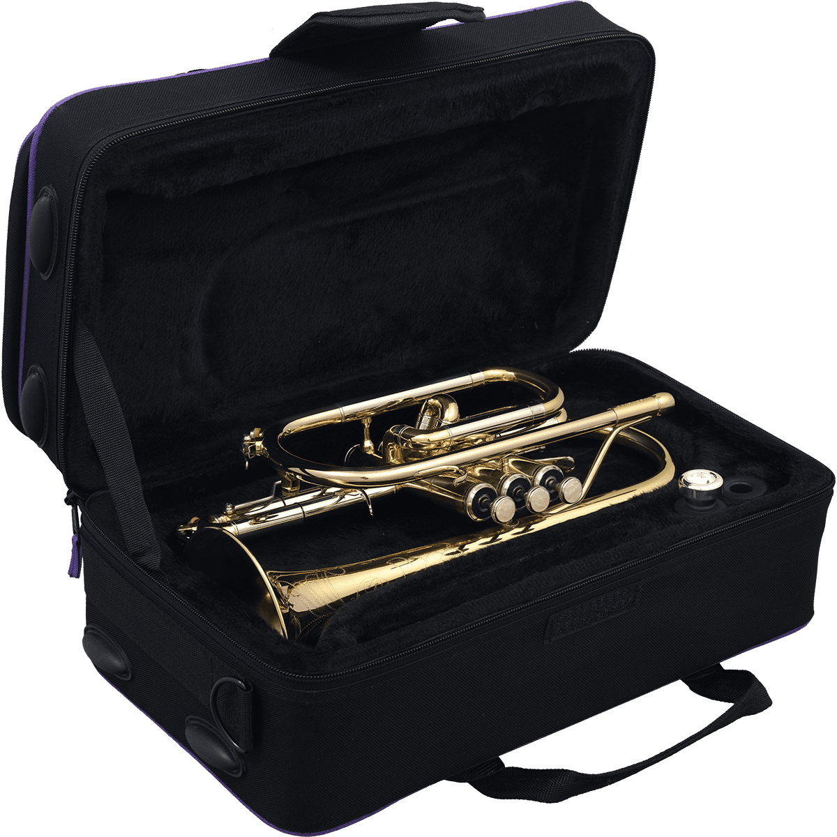 Bb Gold Lacquered Cornet with Deluxe Softcase by SML Paris | CO870-L