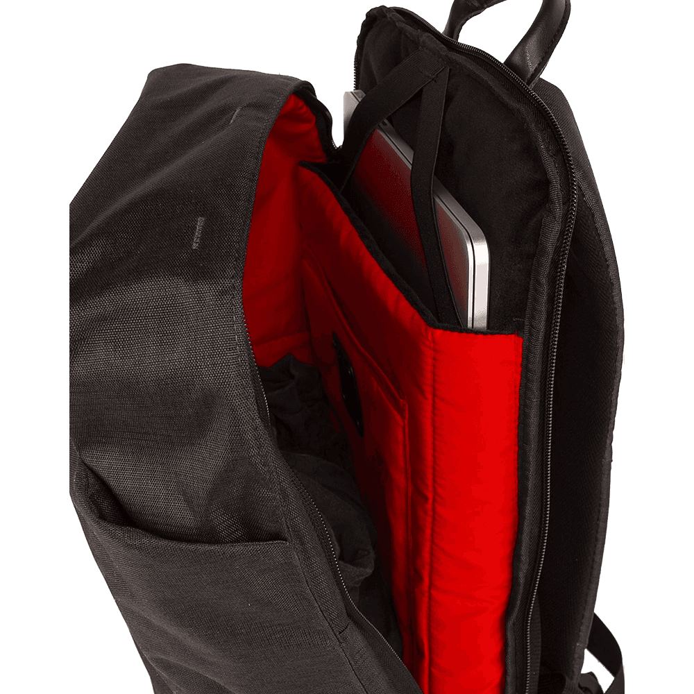 Marshall City Rocker Backpack | Black, White Logo, USB port, Laptop Compartment