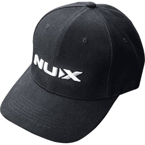 Black Cap with White Logo by NUX | Unisex | One Size
