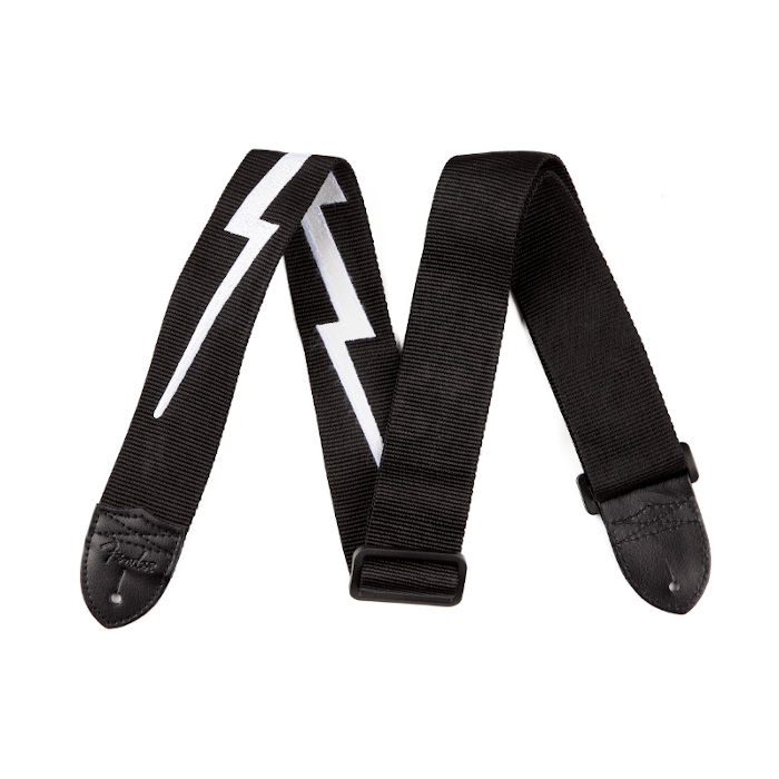 Fender Lightning Bolt Guitar Strap | Adjustable Length | 2" Wide (5.08cm) | Suitable for Guitar and Bass