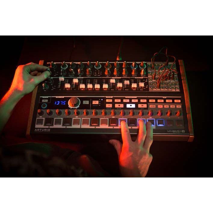 MiniBrute 2S by Arturia | Analog sequencer-synth with comprehensive modular patchbay with included software